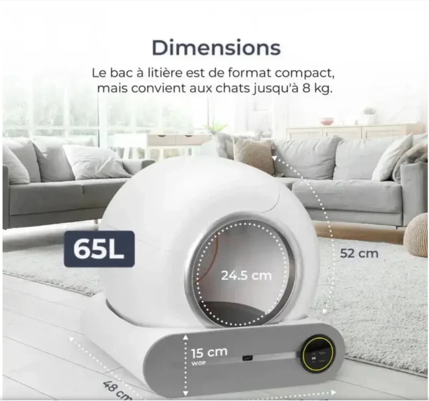 Litière à nettoyage automatique