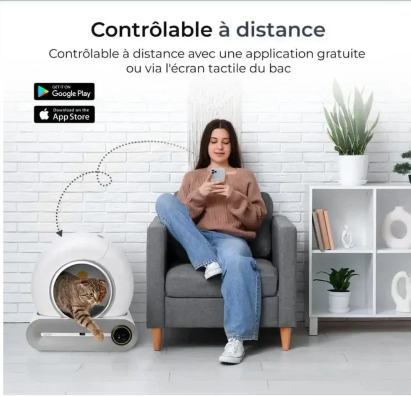 Litière à nettoyage automatique