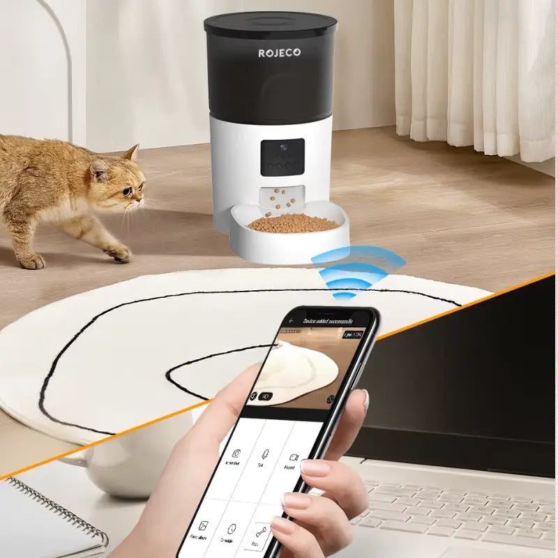 Distributeur de Croquettes Automatique avec Caméra vie animal