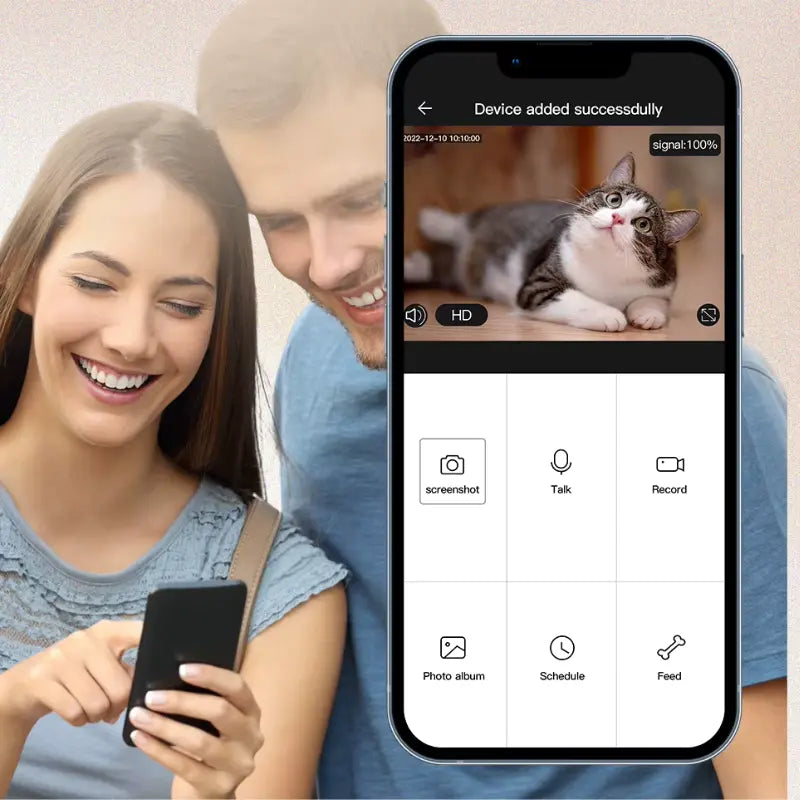 Distributeur de Croquettes Automatique avec Caméra vie animal