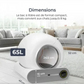 Litière à nettoyage automatique